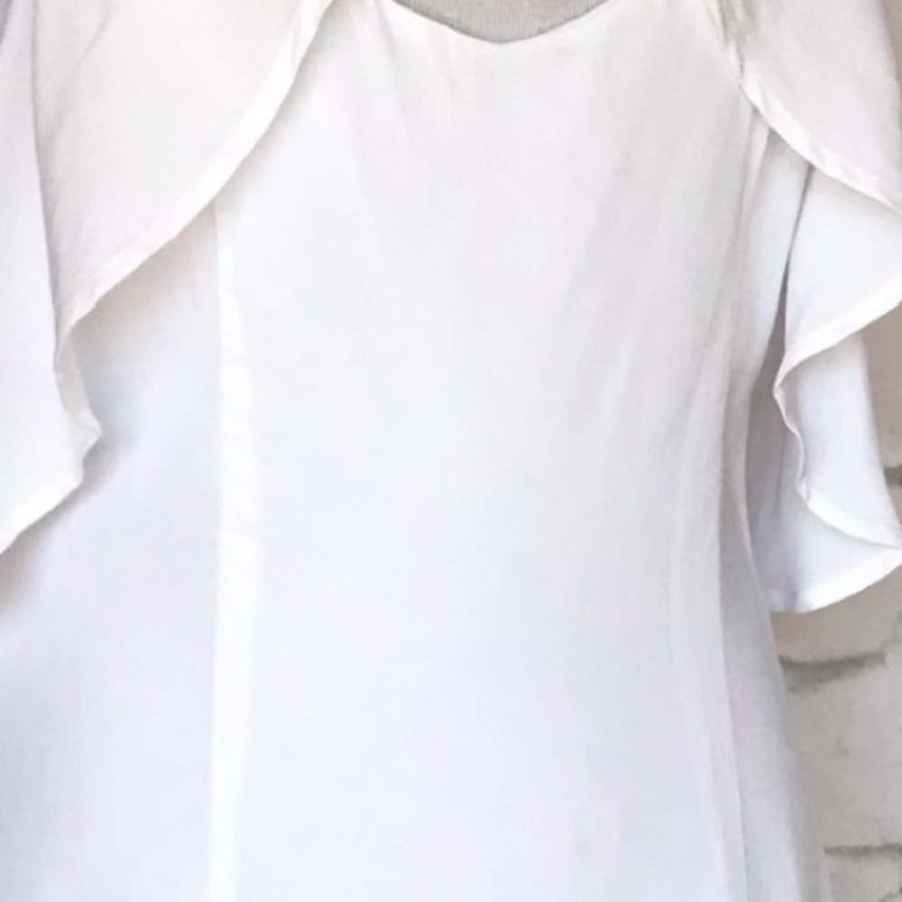 White off the shoulder dress by BB Dakota size 6 - Picture 10 of 11